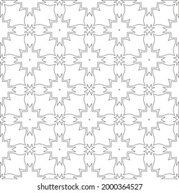 Vector geometric pattern. Repeating elements stylish background abstract ornament for wallpapers and 

backgrounds. Black and white colors 