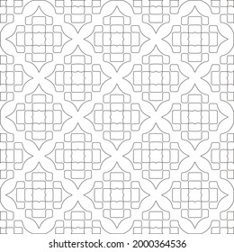 Vector geometric pattern. Repeating elements stylish background abstract ornament for wallpapers and 

backgrounds. Black and white colors 