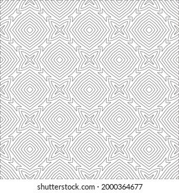 
Vector geometric pattern. Repeating elements stylish background abstract ornament for wallpapers and 

backgrounds. Black and white colors 