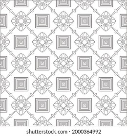 Vector geometric pattern. Repeating elements stylish background abstract ornament for wallpapers and 

backgrounds. Black and white colors 