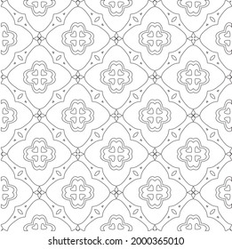 Vector geometric pattern. Repeating elements stylish background abstract ornament for wallpapers and 

backgrounds. Black and white colors 