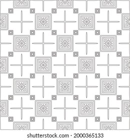
Vector geometric pattern. Repeating elements stylish background abstract ornament for wallpapers and 

backgrounds. Black and white colors 