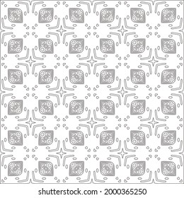
Vector geometric pattern. Repeating elements stylish background abstract ornament for wallpapers and 

backgrounds. Black and white colors 