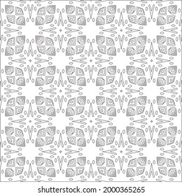
Vector geometric pattern. Repeating elements stylish background abstract ornament for wallpapers and 

backgrounds. Black and white colors 