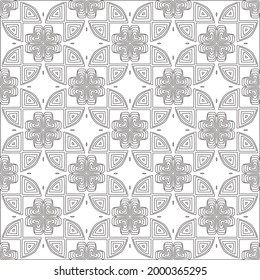 
Vector geometric pattern. Repeating elements stylish background abstract ornament for wallpapers and 

backgrounds. Black and white colors 