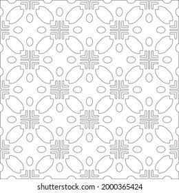 Vector geometric pattern. Repeating elements stylish background abstract ornament for wallpapers and 

backgrounds. Black and white colors 