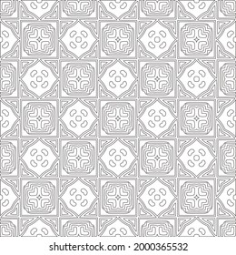 Vector geometric pattern. Repeating elements stylish background abstract ornament for wallpapers and 

backgrounds. Black and white colors 