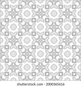 
Vector geometric pattern. Repeating elements stylish background abstract ornament for wallpapers and 

backgrounds. Black and white colors 