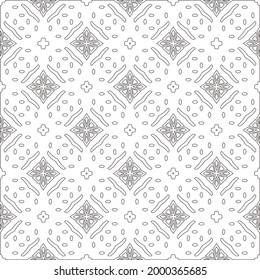 
Vector geometric pattern. Repeating elements stylish background abstract ornament for wallpapers and 

backgrounds. Black and white colors 