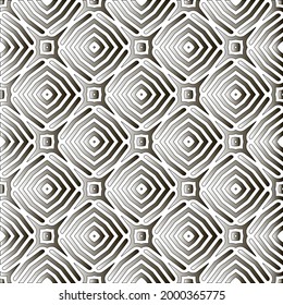 Vector geometric pattern. Repeating elements stylish background abstract ornament for wallpapers and 

backgrounds. Black and white colors 