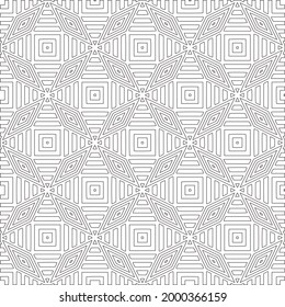 Vector geometric pattern. Repeating elements stylish background abstract ornament for wallpapers and 

backgrounds. Black and white colors 