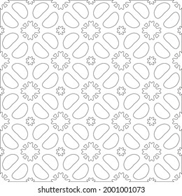 Vector geometric pattern. Repeating elements stylish background abstract ornament for wallpapers and backgrounds. Black and white colors 