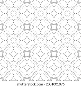 Vector geometric pattern. Repeating elements stylish background abstract ornament for wallpapers and backgrounds. Black and white colors 