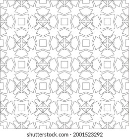 Vector geometric pattern. Repeating elements stylish background abstract ornament for wallpapers and 

backgrounds. Black and white colors 