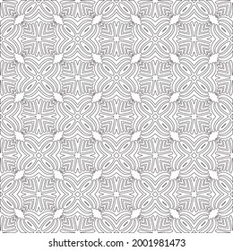 Vector geometric pattern. Repeating elements stylish background abstract ornament for wallpapers and 

backgrounds. Black and white colors 