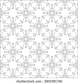 Vector geometric pattern. Repeating elements stylish background abstract ornament for wallpapers and 

backgrounds. Black and white colors 