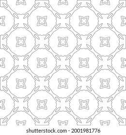 Vector geometric pattern. Repeating elements stylish background abstract ornament for wallpapers and 

backgrounds. Black and white colors 
