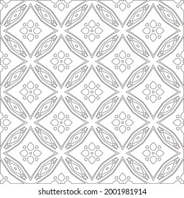 Vector geometric pattern. Repeating elements stylish background abstract ornament for wallpapers and 

backgrounds. Black and white colors 