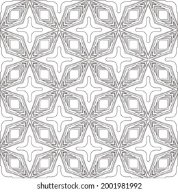Vector geometric pattern. Repeating elements stylish background abstract ornament for wallpapers and 

backgrounds. Black and white colors 