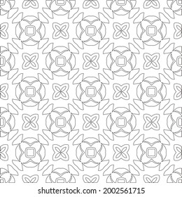 Vector geometric pattern. Repeating elements stylish background abstract ornament for wallpapers and 

backgrounds. Black and white colors 