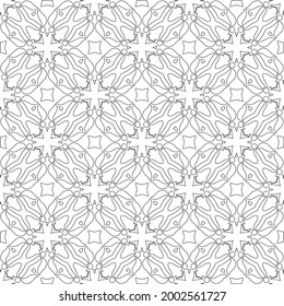 Vector geometric pattern. Repeating elements stylish background abstract ornament for wallpapers and 

backgrounds. Black and white colors 