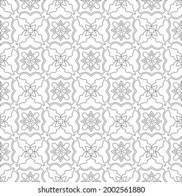 Vector geometric pattern. Repeating elements stylish background abstract ornament for wallpapers and 

backgrounds. Black and white colors 