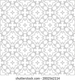 Vector geometric pattern. Repeating elements stylish background abstract ornament for wallpapers and 

backgrounds. Black and white colors 