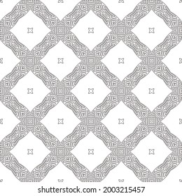 Vector geometric pattern. Repeating elements stylish background abstract ornament for wallpapers and backgrounds. Black and white colors 