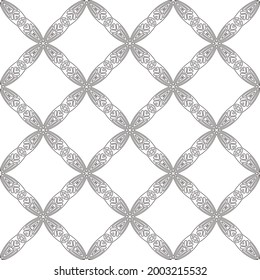 Vector geometric pattern. Repeating elements stylish background abstract ornament for wallpapers and 

backgrounds. Black and white colors 