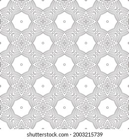 Vector geometric pattern. Repeating elements stylish background abstract ornament for wallpapers and 

backgrounds. Black and white colors 