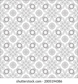 Vector geometric pattern. Repeating elements stylish background abstract ornament for wallpapers and backgrounds. Black and white pattern.