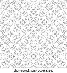 Vector geometric pattern. Repeating elements stylish background abstract ornament for wallpapers and 

backgrounds. Black and white pattern.