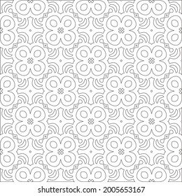 Vector geometric pattern. Repeating elements stylish background abstract ornament for wallpapers and 

backgrounds. Black and white pattern.