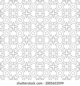 Vector geometric pattern. Repeating elements stylish background abstract ornament for wallpapers and 

backgrounds. Black and white pattern.