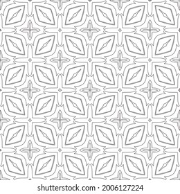 Vector geometric pattern. Repeating elements stylish background abstract ornament for wallpapers and 

backgrounds. Black and white pattern.