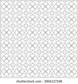 Vector geometric pattern. Repeating elements stylish background abstract ornament for wallpapers and 

backgrounds. Black and white pattern.