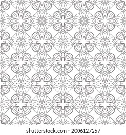 Vector geometric pattern. Repeating elements stylish background abstract ornament for wallpapers and 

backgrounds. Black and white pattern.