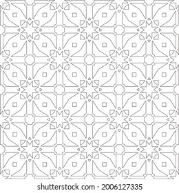 Vector geometric pattern. Repeating elements stylish background abstract ornament for wallpapers and 

backgrounds. Black and white pattern.