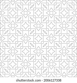 Vector geometric pattern. Repeating elements stylish background abstract ornament for wallpapers and 

backgrounds. Black and white pattern.