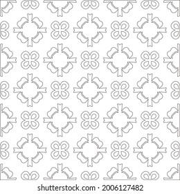Vector geometric pattern. Repeating elements stylish background abstract ornament for wallpapers and 

backgrounds. Black and white pattern.