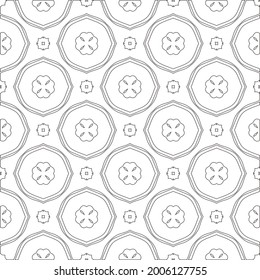 Vector geometric pattern. Repeating elements stylish background abstract ornament for wallpapers and 

backgrounds. Black and white pattern.