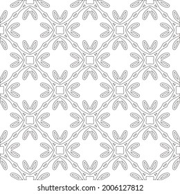 Vector geometric pattern. Repeating elements stylish background abstract ornament for wallpapers and 

backgrounds. Black and white pattern.