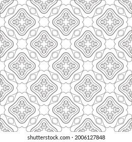 Vector geometric pattern. Repeating elements stylish background abstract ornament for wallpapers and 

backgrounds. Black and white pattern.