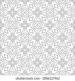Vector geometric pattern. Repeating elements stylish background abstract ornament for wallpapers and 

backgrounds. Black and white pattern.
