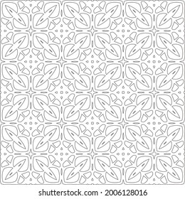 Vector geometric pattern. Repeating elements stylish background abstract ornament for wallpapers and 

backgrounds. Black and white pattern.