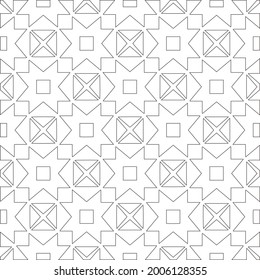 Vector geometric pattern. Repeating elements stylish background abstract ornament for wallpapers and 

backgrounds. Black and white pattern.