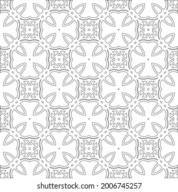 
Vector geometric pattern. Repeating elements stylish background abstract ornament for wallpapers and backgrounds. Black and white pattern.