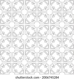 
Vector geometric pattern. Repeating elements stylish background abstract ornament for wallpapers and backgrounds. Black and white pattern.