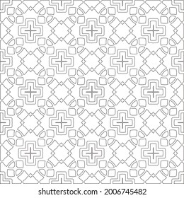 
Vector geometric pattern. Repeating elements stylish background abstract ornament for wallpapers and backgrounds. Black and white pattern.
