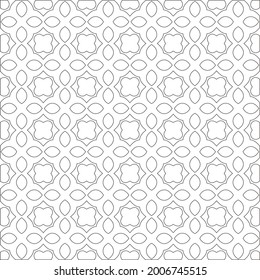 Vector geometric pattern. Repeating elements stylish background abstract ornament for wallpapers and backgrounds. Black and white pattern.
